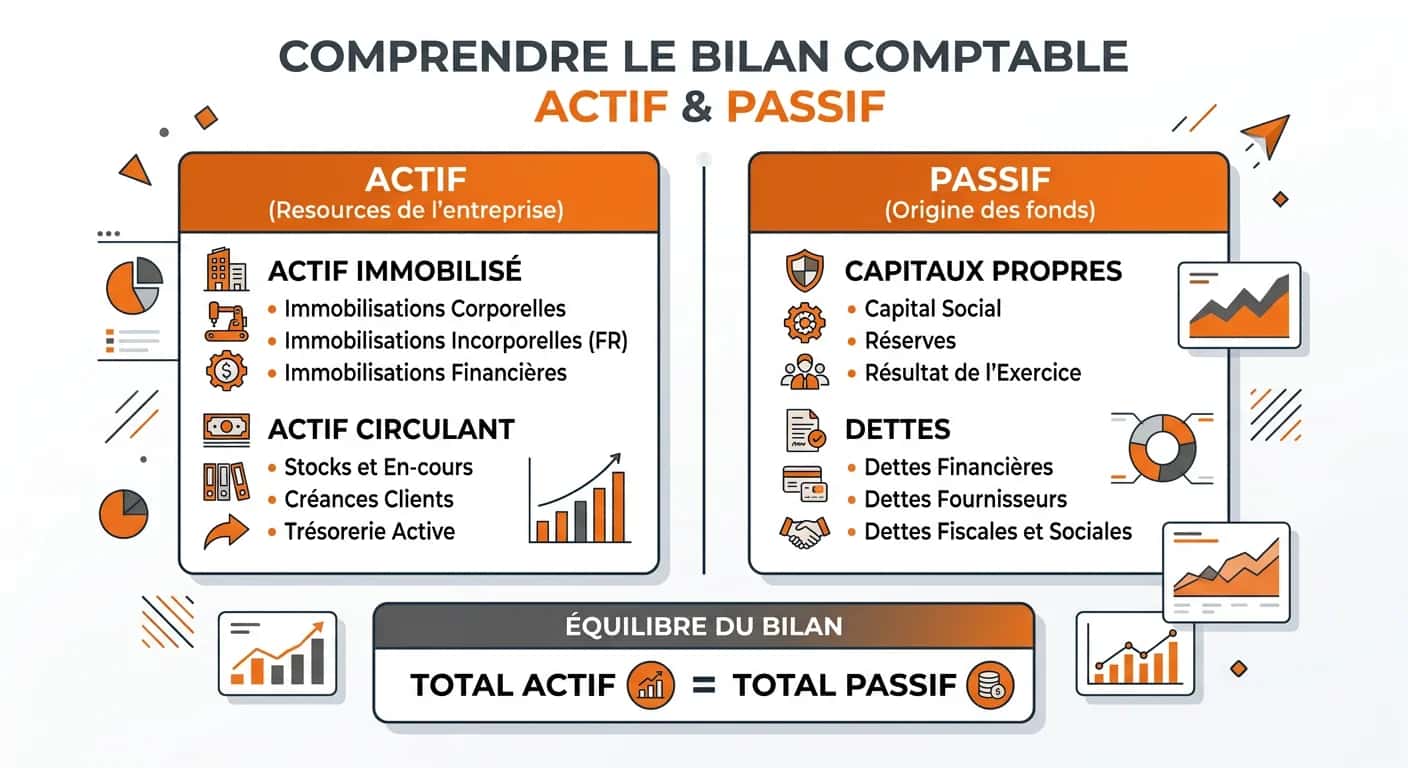 Bilan actif passif : exemple chiffré + comment savoir s'il est bon