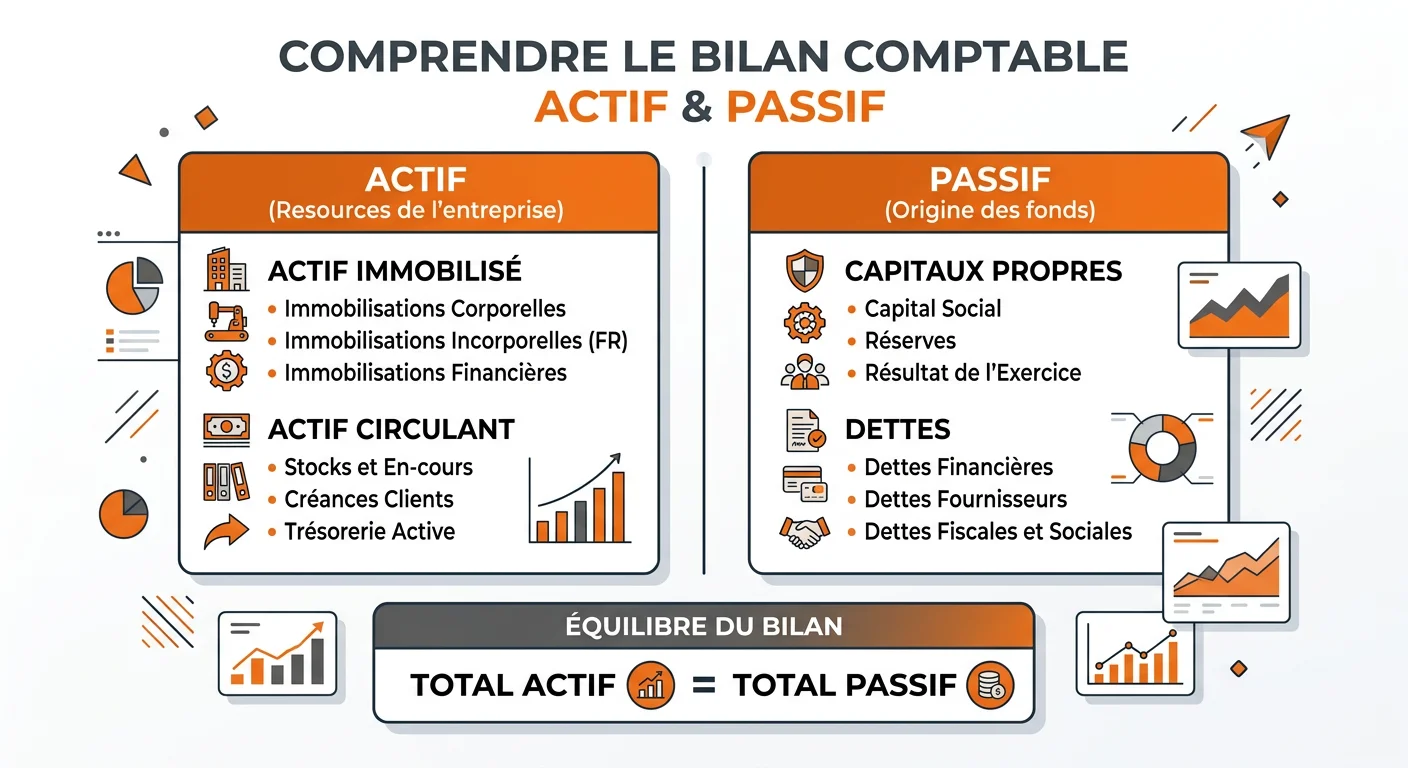 Bilan actif passif : exemple chiffré + comment savoir s'il est bon