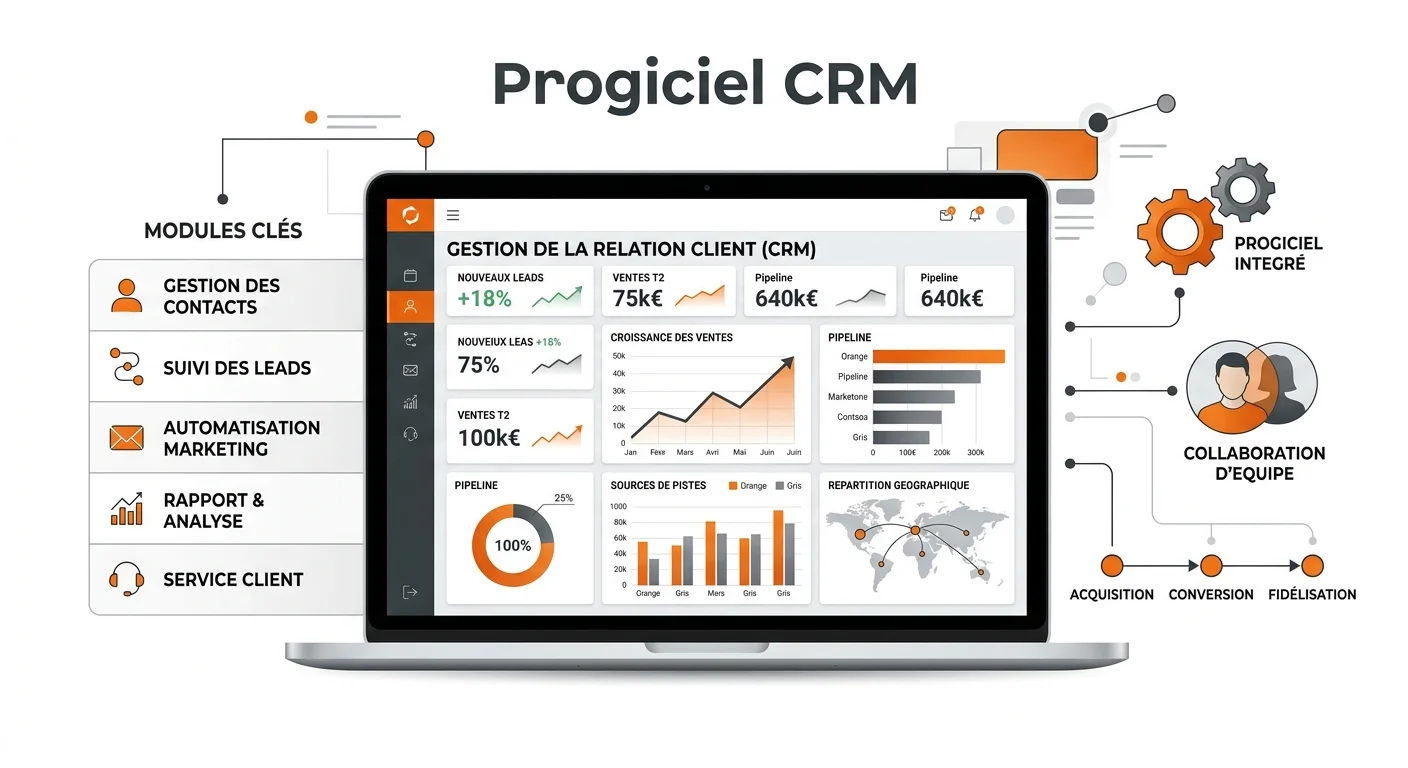 CRM Progiciel : Définition, Types et Critères de Choix pour PME