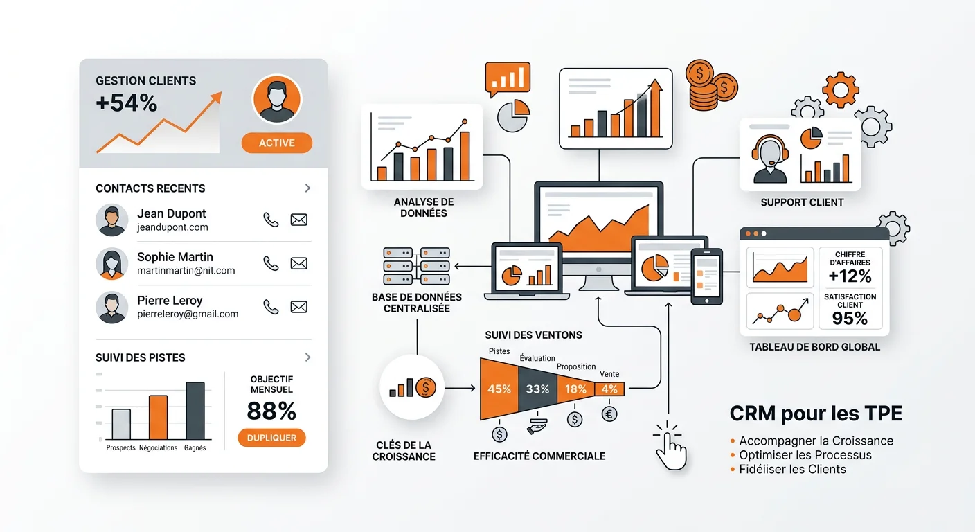 CRM TPE : 7 outils comparés et critères de choix pour bien démarrer