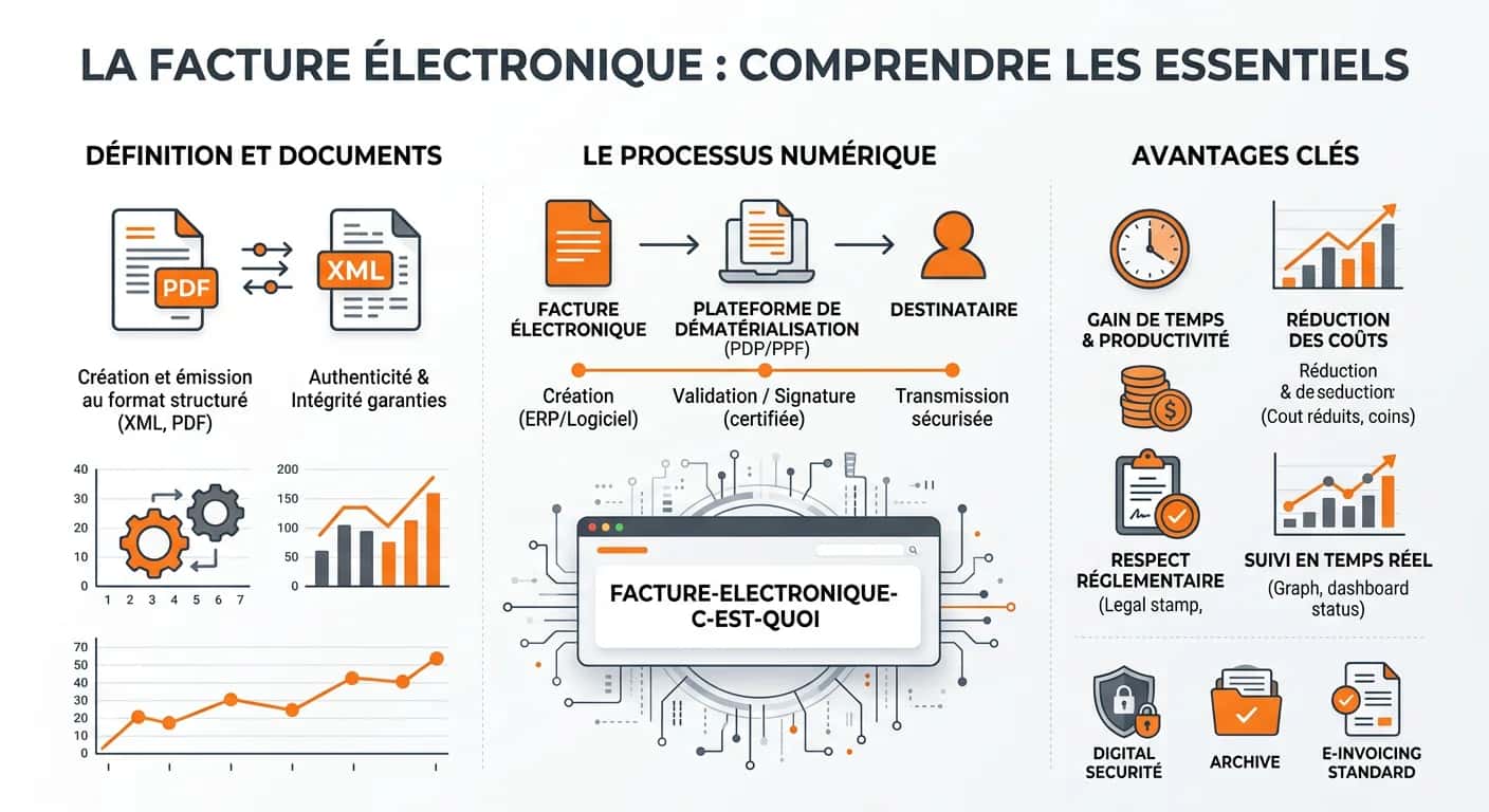 Facture électronique : définition, obligations 2026 et mise en place pour PME