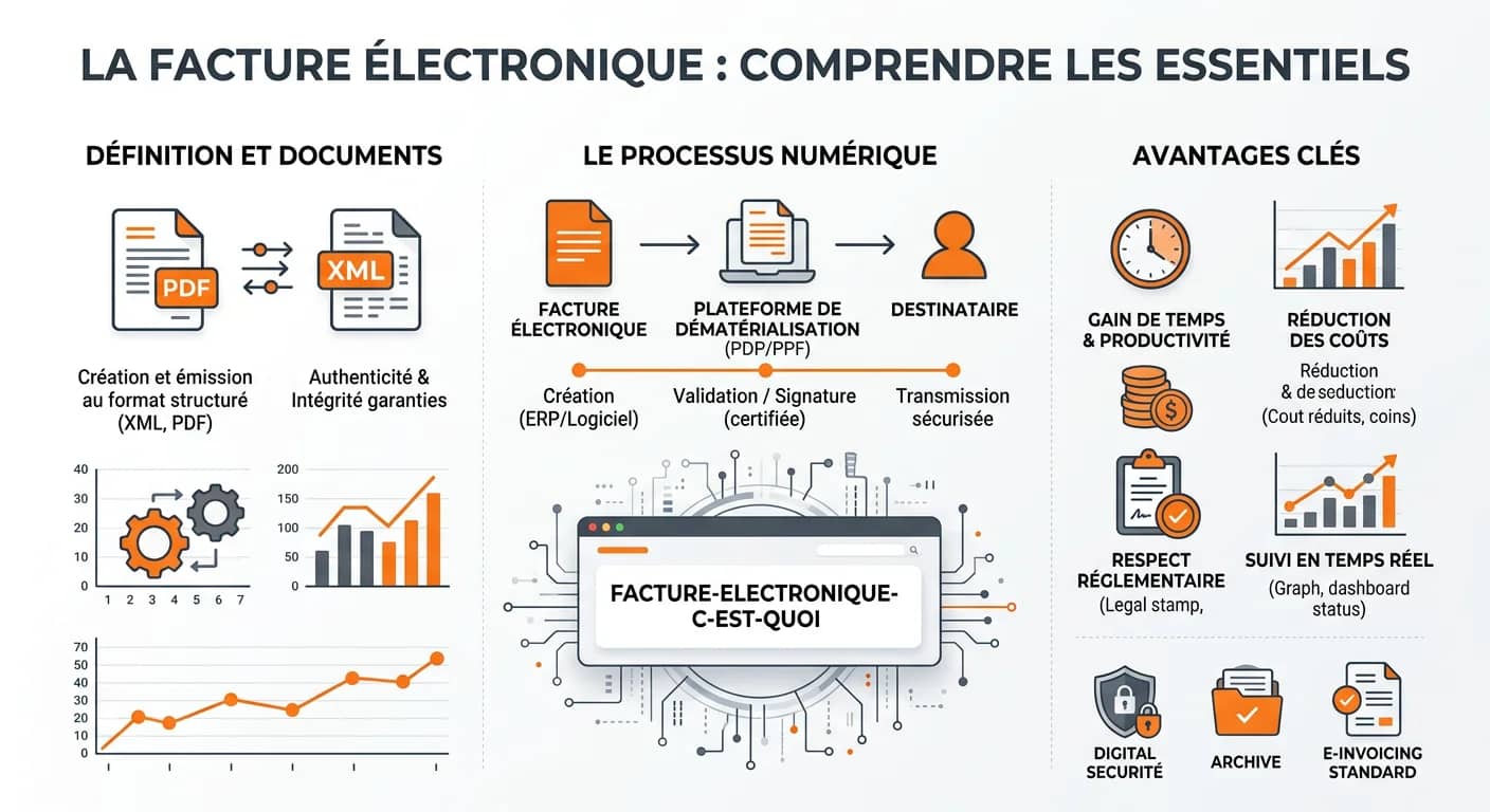 Facture électronique : définition, obligations 2026 et mise en place pour PME