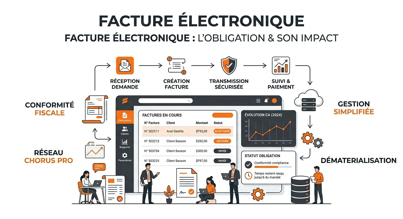 Facture électronique obligatoire : calendrier, sanctions et préparation (2026)